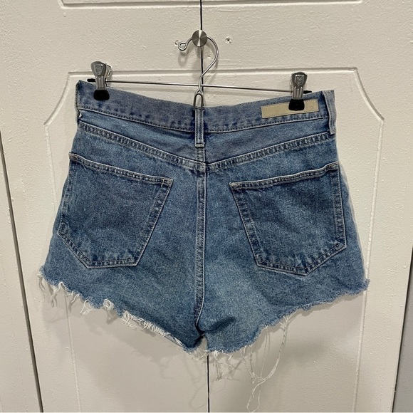 Cello High Waisted Two Toned Jean Shorts - Picture 2 of 12